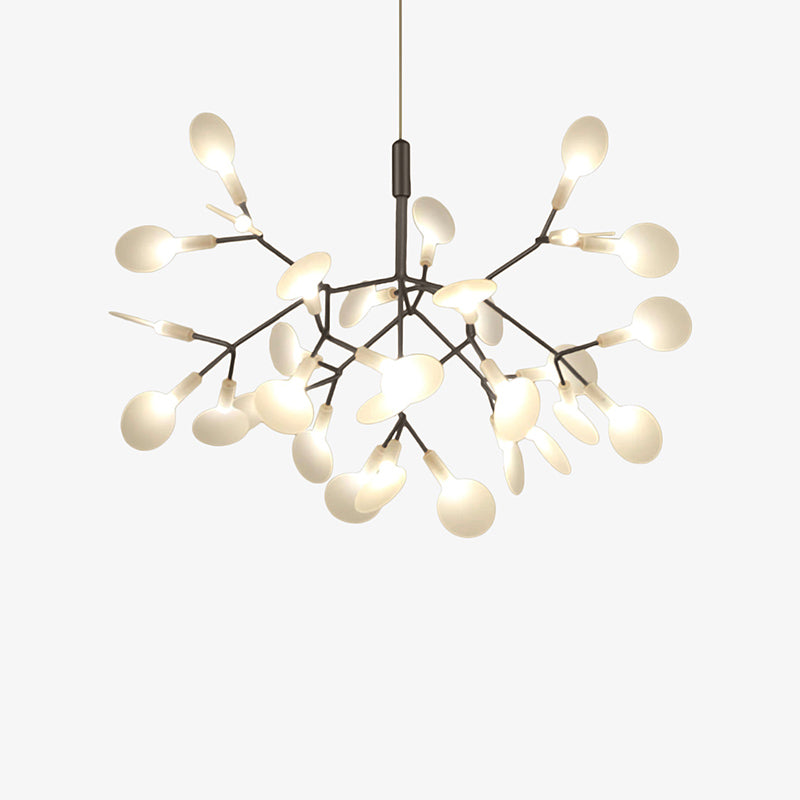 Suspension design moderne LED arbre couleur cuivré ou noir Home
