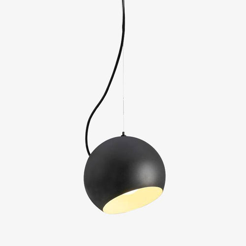 Suspension en boule design noire Solid