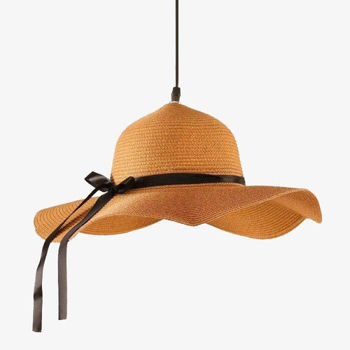 Suspension en forme de chapeau de paille Straw