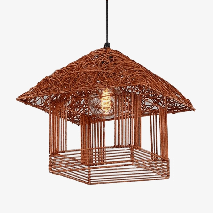Suspension en forme de maison de couleur Country
