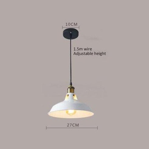 Suspension industrielle avec abat-jour droit à col en métal Inna - vue 12 sur 12