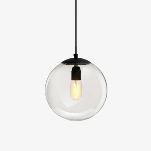 Suspension LED boule en verre Living