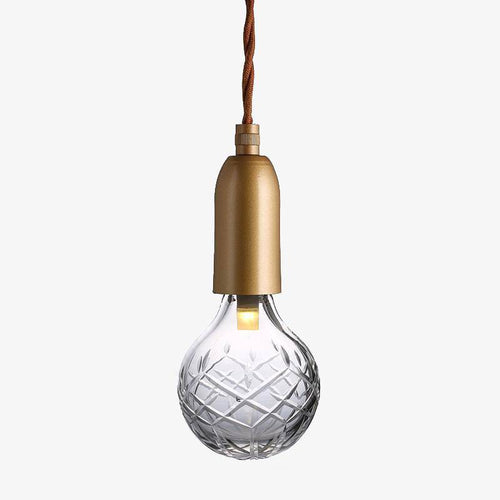 Suspension LED doré Loft Rétro