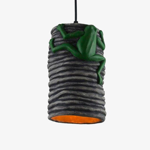 Suspension LED en ciment avec grenouille Frog - vue 2 sur 7