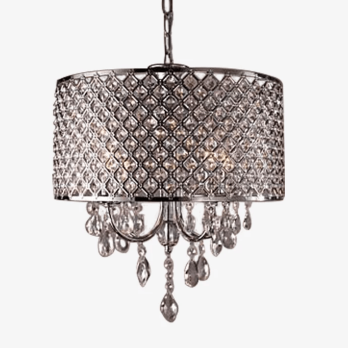 Suspension LED en cristal moderne