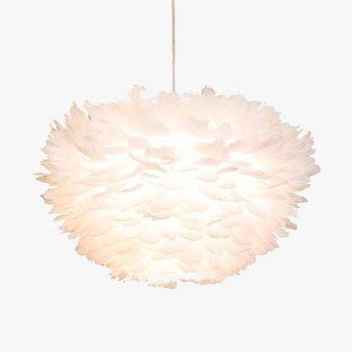 Suspension LED moderne fleurie blanche