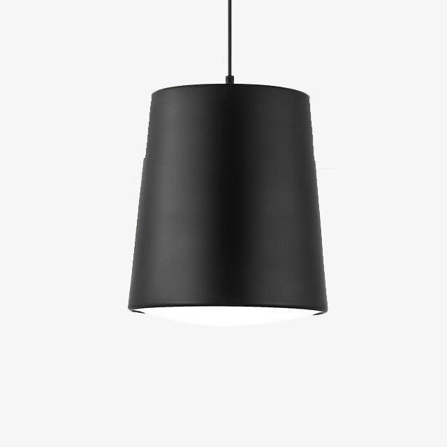 Suspension moderne LED cylindre en aluminium de couleur