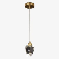Suspension simple moderne LED en cristal Tyana