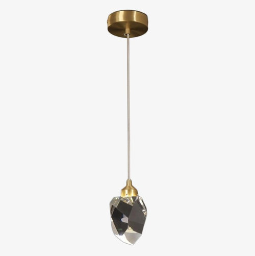 Suspension simple moderne LED en cristal Tyana