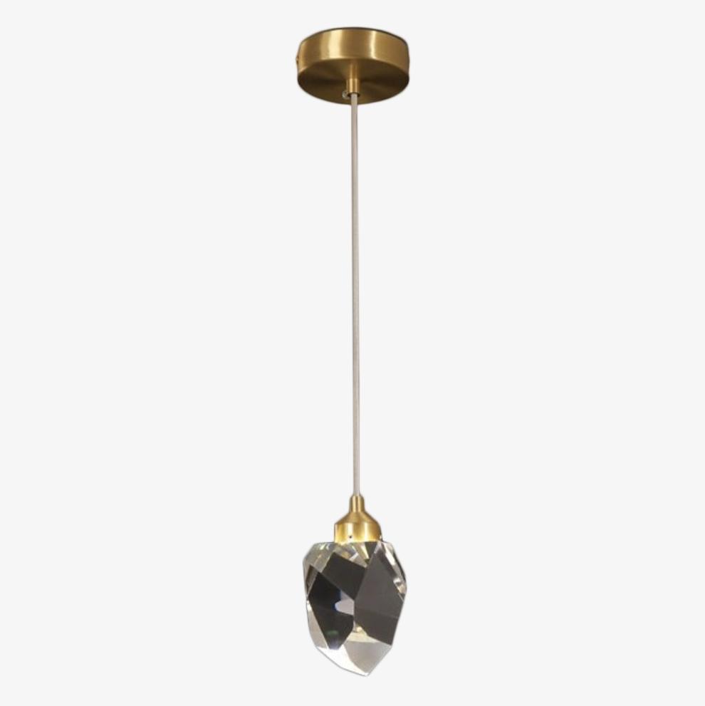 Suspension simple moderne LED en cristal Tyana