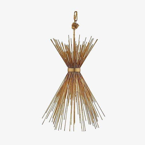 Suspension rétro LED avec épis en métal décoratif