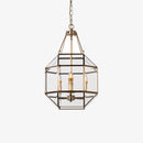 Suspension vintage octogonale avec des bougies Ezel
