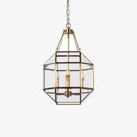 Suspension vintage octogonale avec des bougies Ezel