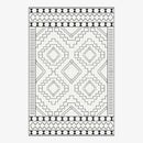 Tapis berbère rectangle moderne à motifs géométrique Figure