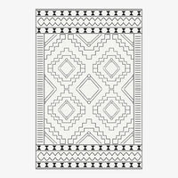 Tapis berbère rectangle moderne à motifs géométrique Figure