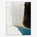 Tapis design vintage touches de bleu et de doré Gold B