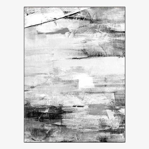 Tapis rectangle moderne noir et blanc Ink