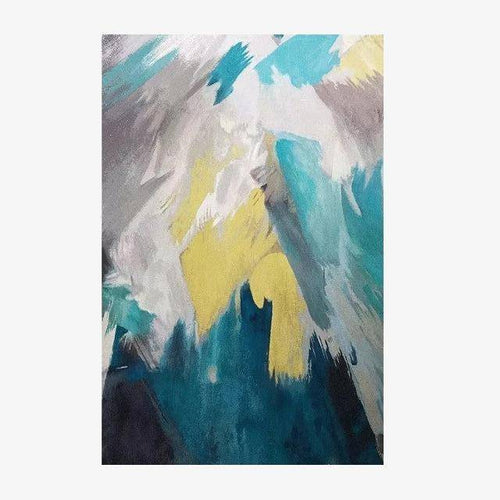 Tapis rectangle toile peinte Home